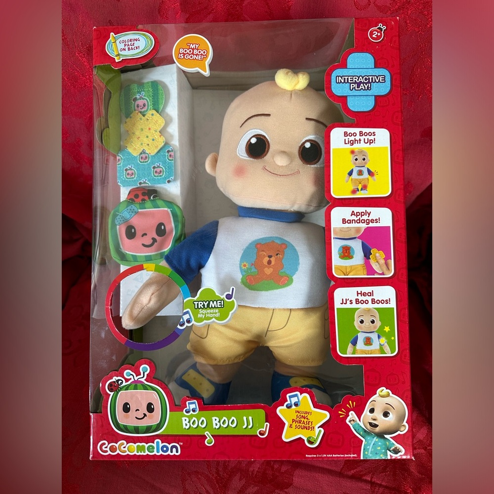 Boo Boo Interactive Play Cocomelon 12 inch stuffed doll